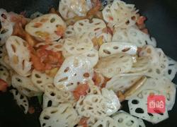 西红柿炒莲藕的做法图解9