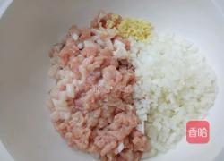 香菜肉饼的做法图解3