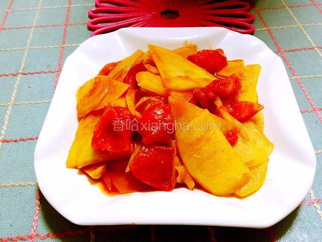 西红柿炒土豆片
