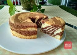 6寸斑马纹戚风蛋糕的做法图解22