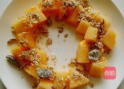 哈密瓜优酪乳燕麦碎的做法图解3