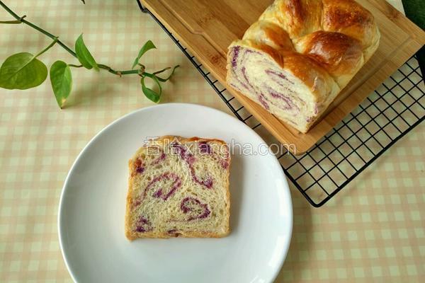 紫薯泥吐司面包
