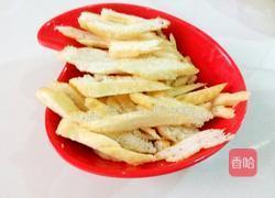  卷心菜炒油条的做法图解2