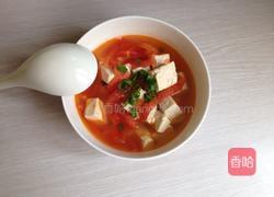 番茄豆腐汤的做法图解5