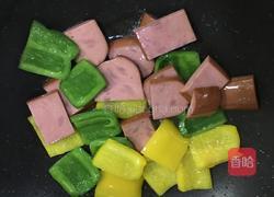 彩椒炒火腿的做法图解4