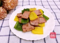 彩椒炒火腿的做法图解5