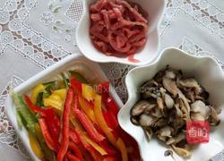 彩椒香菇肉丝的做法图解1