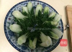 ，碧绿菜胆扒花菇。的做法图解4