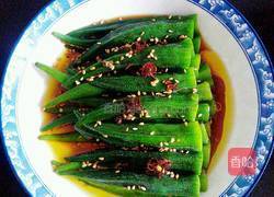 炝拌秋葵的做法图解5