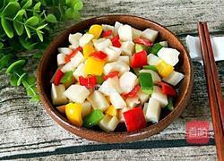 彩椒炒藕丁的做法图解5