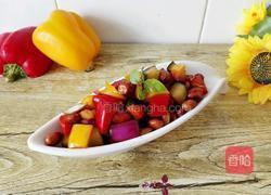 彩椒老醋花生的做法图解12