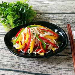 彩椒拌金针菇的做法[图]