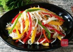 彩椒拌金针菇的做法图解6
