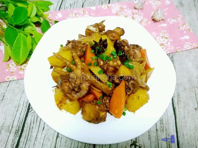 土豆焖鸡