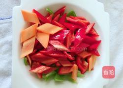 彩椒炒秋葵的做法图解4