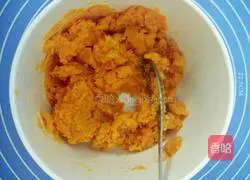 Sesame-filled sweet potato pancake recipe 3