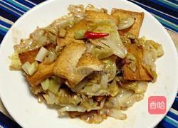 香辣卷心菜烧豆腐的做法图解5