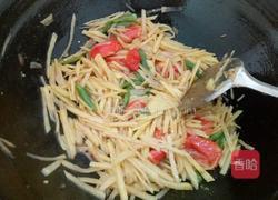 青椒番茄土豆丝的做法图解4