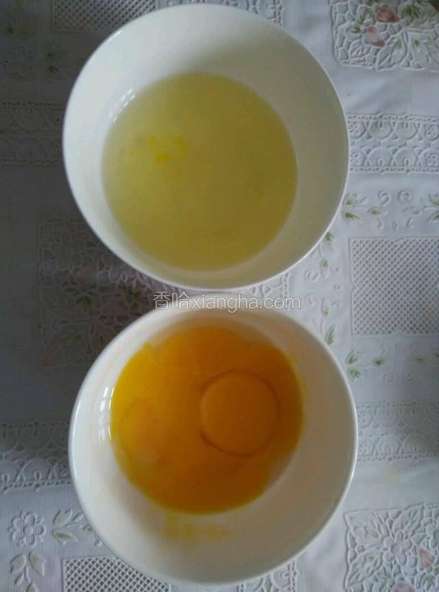 鸡蛋黄和鸡蛋清分离