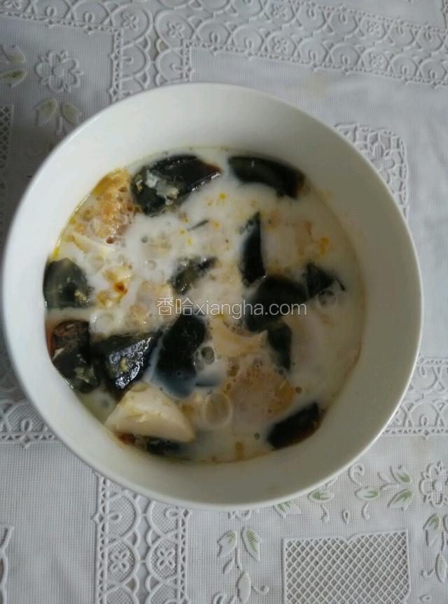 拿出来，蛋白已经凝固了