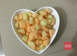 哈密瓜蓝莓果酱的做法图解3