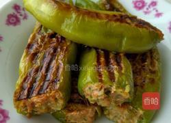 牛角椒包肉的做法图解5