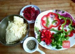 彩椒香肠披萨的做法图解5