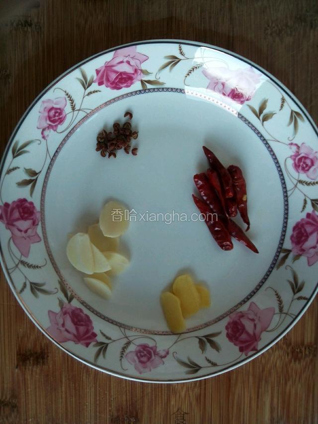 辅料备好，姜蒜切片