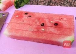  白糖拌西瓜的做法图解3