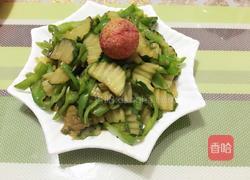 黄瓜炒青椒的做法图解5