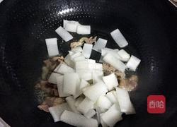 白萝卜炒肉片的做法图解5