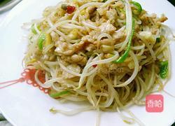 绿豆芽炒肉丝的做法图解13