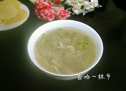 绿豆芽肉丝汤