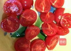 圣女果炒花菜的做法图解4