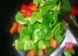 彩椒炒香干的做法图解4