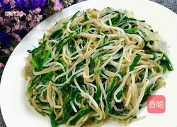韭菜炒绿豆芽的做法图解7