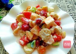 哈密瓜果蔬酸奶沙拉的做法图解10