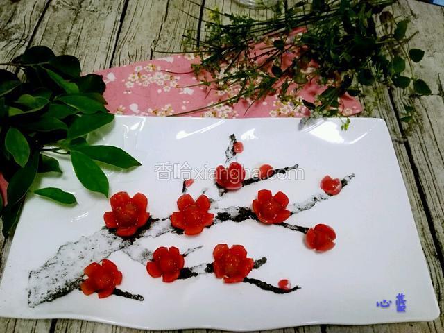 红梅傲雪