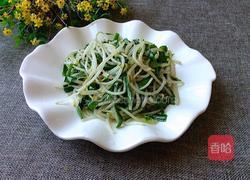 绿豆芽炒韭菜的做法图解6