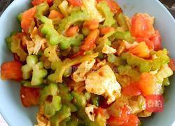 酸甜苦瓜鸡蛋的做法图解6