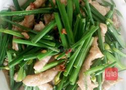 韭花炒肉丝的做法图解9