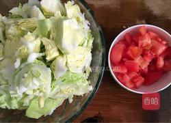 西红柿炒包菜的做法图解2