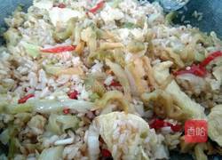 卷心菜老干妈炒饭的做法图解8