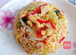 卷心菜老干妈炒饭的做法图解10