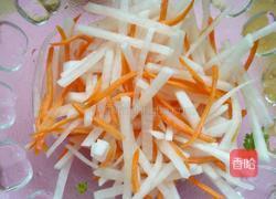 白萝卜丝版老虎菜的做法图解2