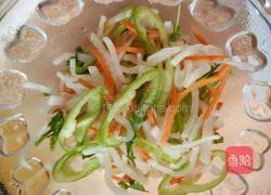 白萝卜丝版老虎菜的做法图解4