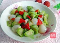 荔枝炒丝条的做法图解8