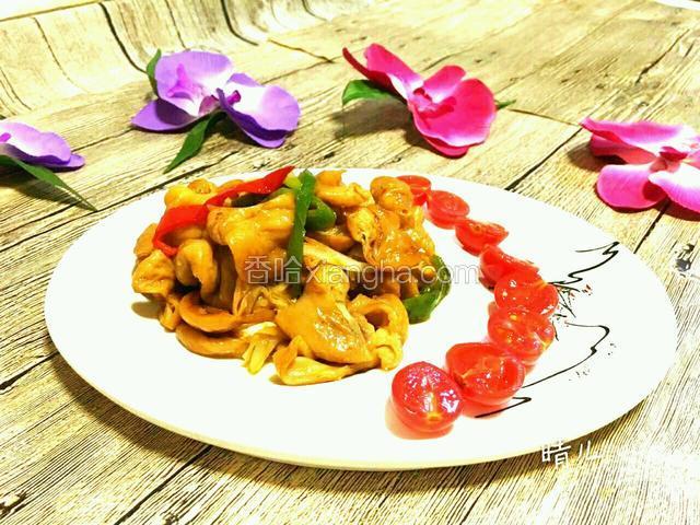 圣女果搭炒肥肠