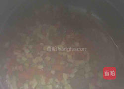 繁花似锦素火腿炒饭的做法图解7