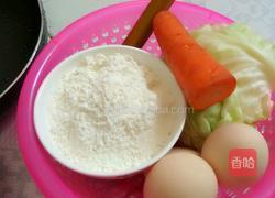 卷心菜煎饼的做法图解1